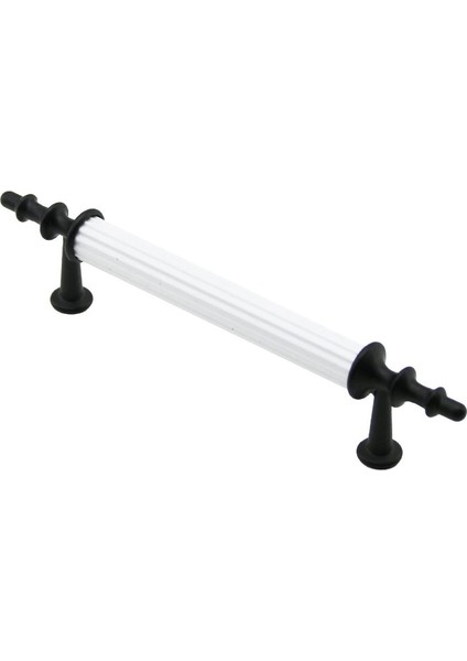 Ieg® 10 Adet Beyaz - Si̇yah Boru Kulp 9.6cm (4887)