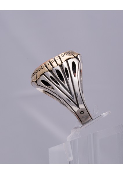 Doğal Desenli Akik Taşlı 925 Ayar Gümüş Erkek Yüzük – Renk Geçişlerinin Eşsiz Zarafeti modelleri