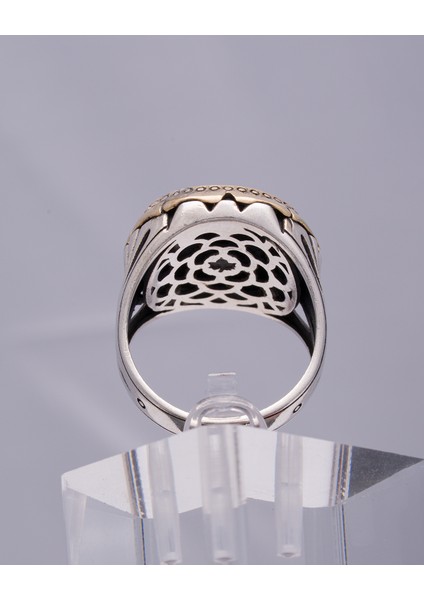 Doğal Desenli Akik Taşlı 925 Ayar Gümüş Erkek Yüzük – Renk Geçişlerinin Eşsiz Zarafeti indirimleri