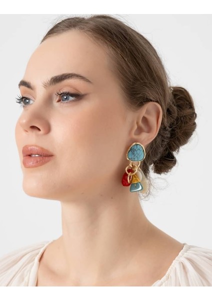 Renkli Sallattı Küpe