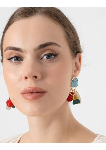 Renkli Sallattı Küpe modelleri