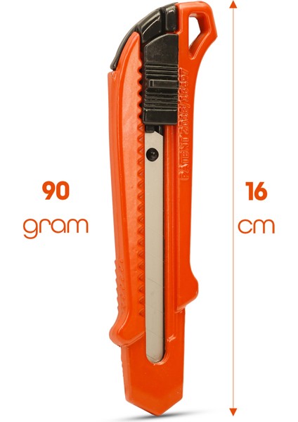 Profesyonel 18MM Metal Maket Bıçağı + 10 Adet Yedek Bıçak Seti Geniş Ağız modelleri