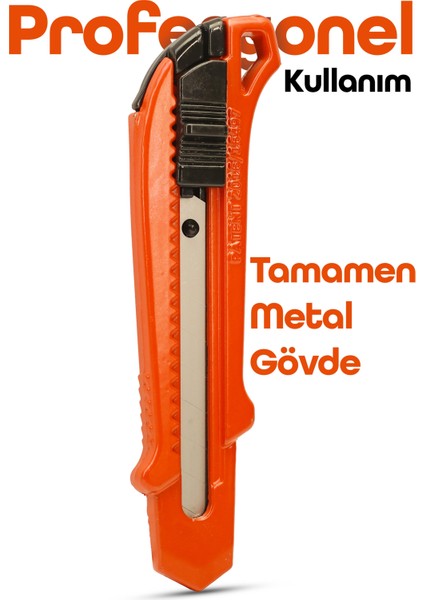 Profesyonel 18MM Metal Maket Bıçağı + 10 Adet Yedek Bıçak Seti Geniş Ağız fırsatları