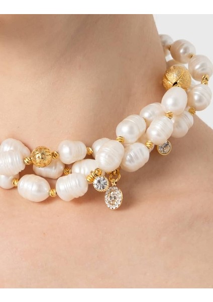 Üçlü Incili Kolye - Inci Kolye fırsatları