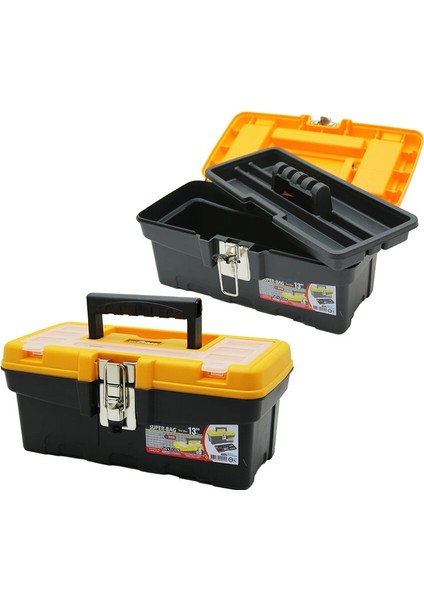 Ieg® 13LÜK Mettalock Seri̇es Metal Ki̇li̇tli̇ Takim Çantasi 32 x 15.8 x 13.7 cm (4887)