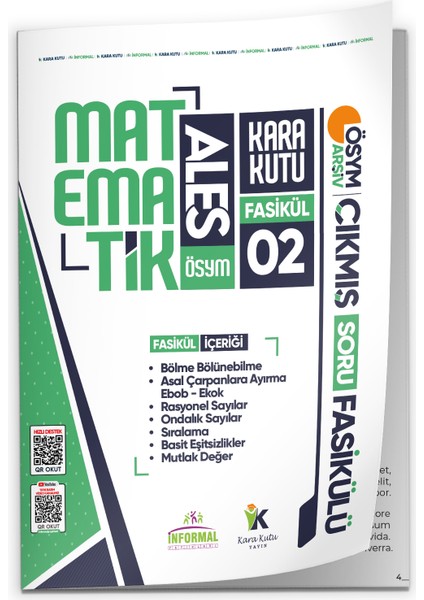 2026 ALES Matematik Kara Kutu 2.Fasikül ÖSYM Çıkmış Soru BÖLME BÖLÜNEBİLME MUTLAK DEĞER Modüler Set