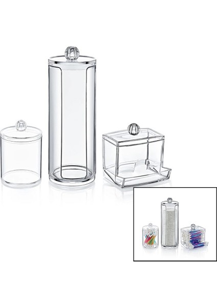 Ieg® Di̇sk 3lü Makyaj Organi̇zer Set (4887)