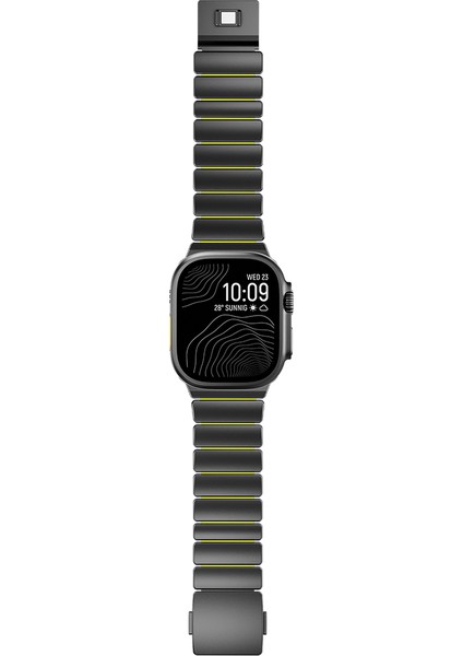 Watch Ultra 49MM Zore KRD-149 Titanyum Silikon Kordon - Siyah