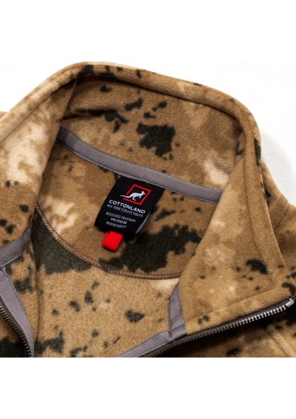 Erkek Brooks Rahat Kesim Fermuarlı Kalın Polar Ceket modelleri