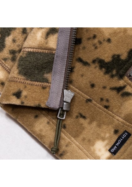 Erkek Brooks Rahat Kesim Fermuarlı Kalın Polar Ceket