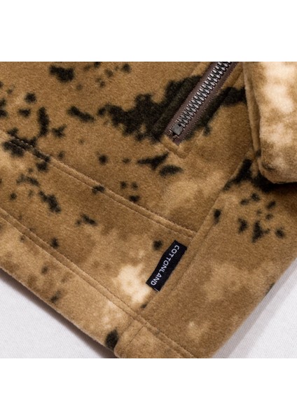 Erkek Brooks Rahat Kesim Fermuarlı Kalın Polar Ceket