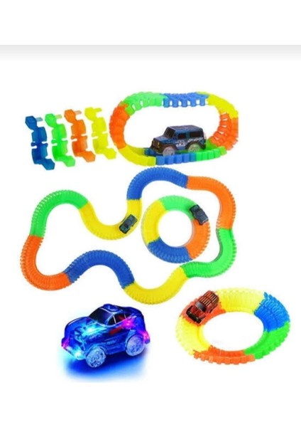 Oyuncak Magic Tracks Hareketli Raylar 168 Parça 1 Işıklı Arabalı Oyuncak Yarış Parkuru fiyatları