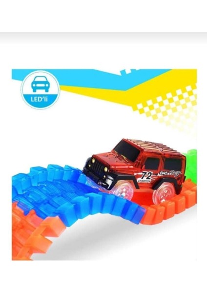 Oyuncak Magic Tracks Hareketli Raylar 168 Parça 1 Işıklı Arabalı Oyuncak Yarış Parkuru indirimleri