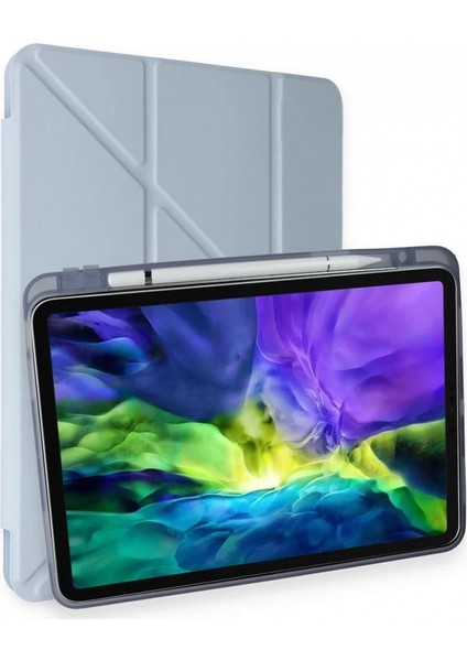 Ieg iPad Pro 11 (2018) Kılıf Kalemlikli Mars Tablet Kılıfı - Mavi