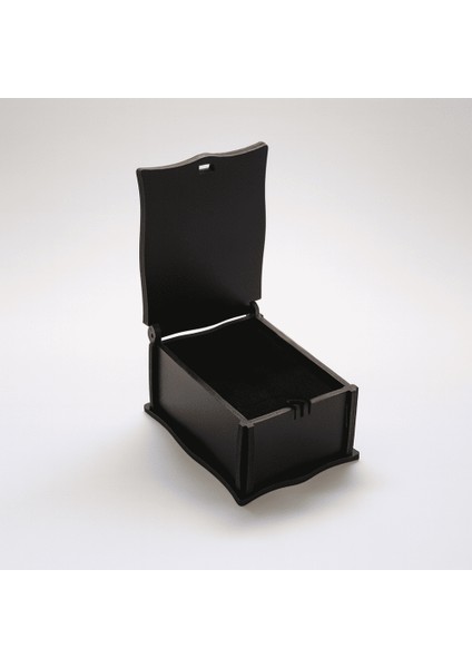 Siyah Ahşap Kolye Küpe Bileklik Set Hediye Takı Kutusu fiyatları