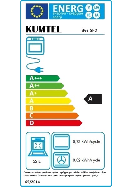 Turbo Fanlı Ankastre Fırın Beyaz 8 Prog. B66-SF3(MT) modelleri