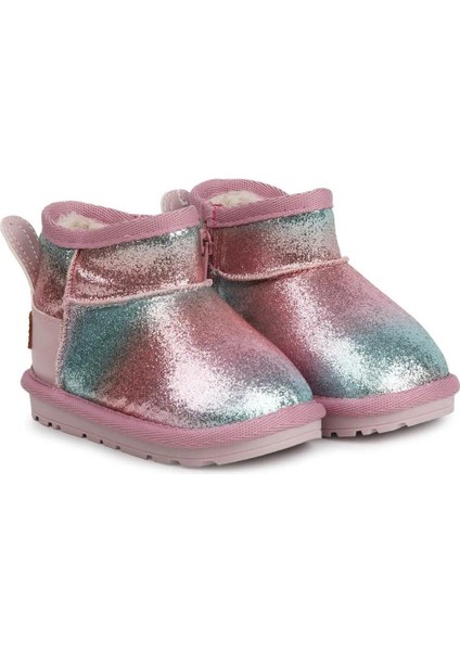 Slide BUCK3060-BH009 Kürklü Çocuk Botu - Pembe modelleri