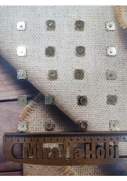 Metal Dikmeli Çanta Mıknatısı Çıtçıt 1.5cm (10 Adet) fiyatları