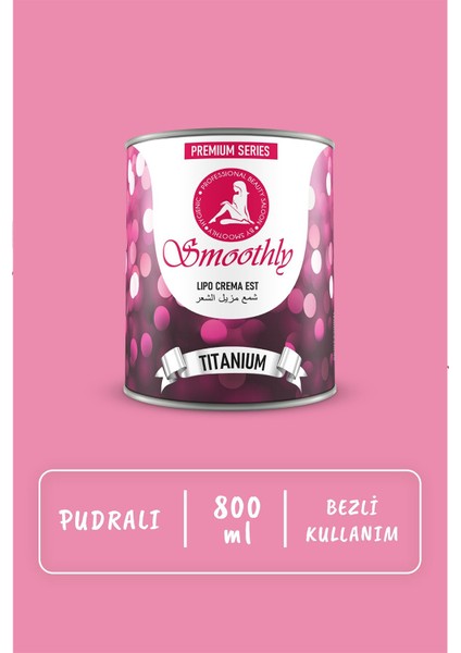 Titanium Pudralı Konserve Ağda - Soft Touch Profesyonel Konserve Ağda