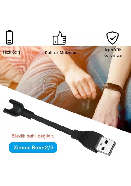 Ieg MC03 Şarj Adaptörü Xiaomi Mi Band 2/3 modelleri