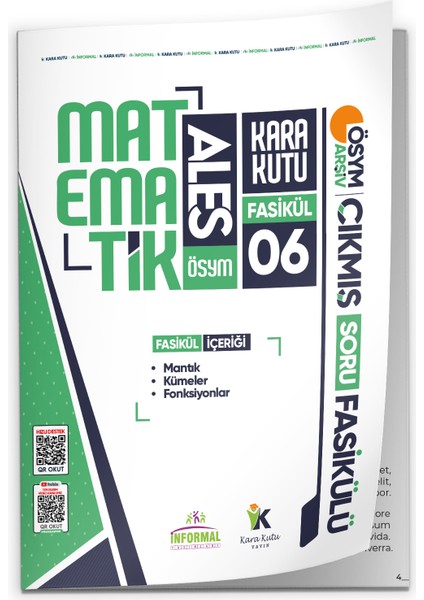 2026 ALES Matematik Kara Kutu 6.Fasikül ÖSYM Çıkmış Soru MANTIK-KÜMELER-FONKSİYONLAR Modüler Set