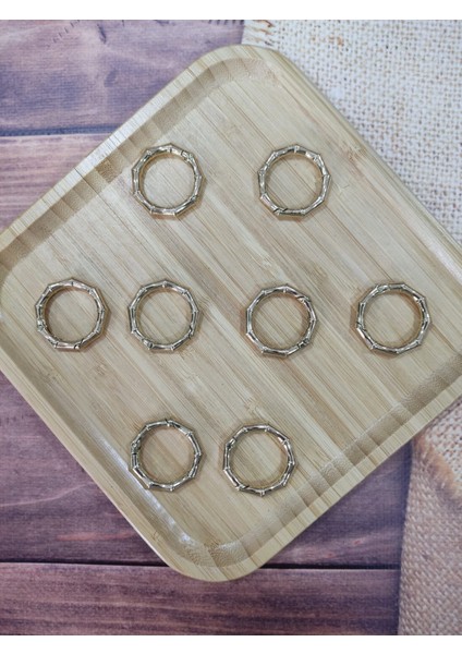 Çanta Aksesuar 3 cm Köşeli Yaylı Halka (8 Adet) modelleri