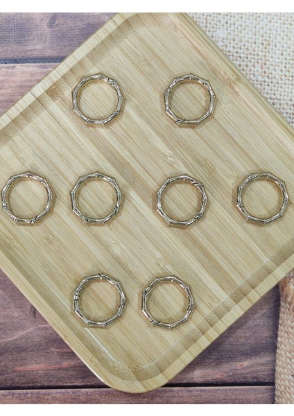 Çanta Aksesuar 3 cm Köşeli Yaylı Halka (8 Adet) fırsatları