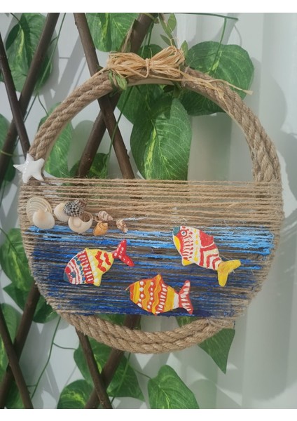 Dekoratif Hasır Ipli Balık