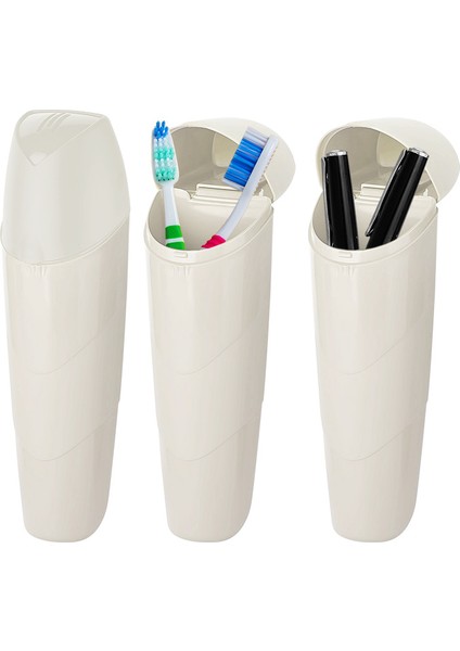 2'li Set Çok Amaçlı Saklama Kutusu, Diş Fırçalık, Kalemlik, Hobi Organizeri, Trıpbox - Bpa Free modelleri