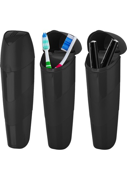 2'li Set Çok Amaçlı Saklama Kutusu, Diş Fırçalık, Kalemlik, Hobi Organizeri, Trıpbox - Bpa Free fırsatları