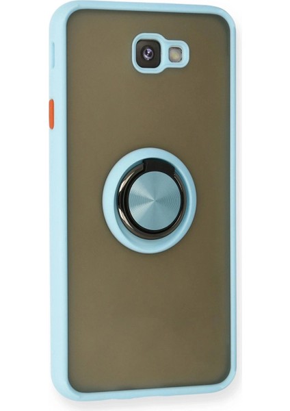 Ieg Samsung Galaxy J7 Prime Kılıf Montreal Yüzüklü Silikon Kapak - Buz Mavi fiyatları