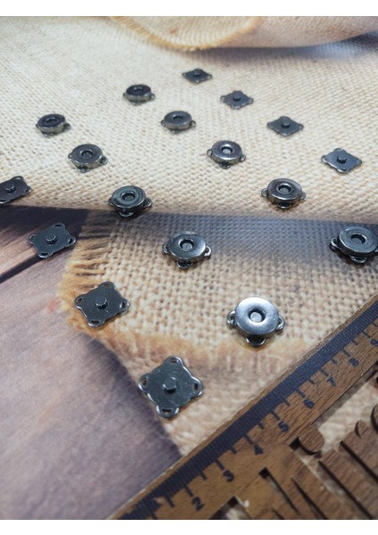 Metal Dikmeli Çanta Mıknatısı Çıtçıt 1.5cm (10 Adet) fırsatları