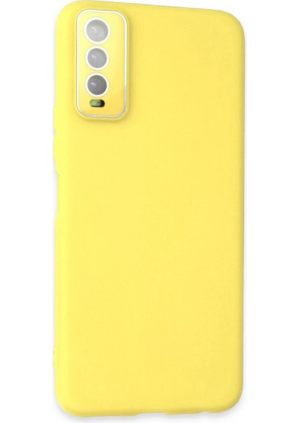 Ieg Vivo Y11S Kılıf Lansman Glass Kapak - Sarı fiyatları