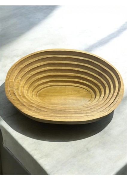 Ieg® Evcil Hayvan Oval Ahşap Yatak