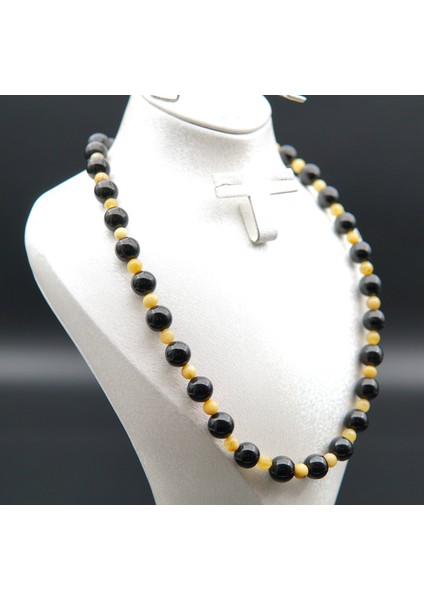 Oltu Taşı ve Kehribar Kadın Kolye SK000137