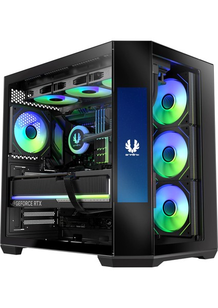 Digital T10 Ef Black 850W 8.8″ Ekran 80+ Bronze KT10EFBBK850-4A 4X120MM Argb Fan Atx Temperli Cam Siyah Gaming (Oyuncu) Kasa