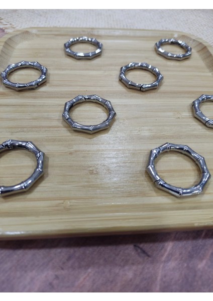 Çanta Aksesuar 3 cm Köşeli Yaylı Halka (8 Adet) fiyatları