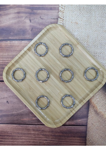 Çanta Aksesuar 3 cm Köşeli Yaylı Halka (8 Adet) modelleri