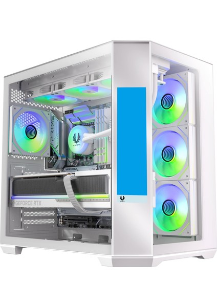 Digital T10 Ef White 850W 8.8″ Ekran 80+ Bronze WT10EFBBW850-4A 4X120MM Argb Fan Atx Temperli Cam Beyaz Gaming (Oyuncu) Kasa