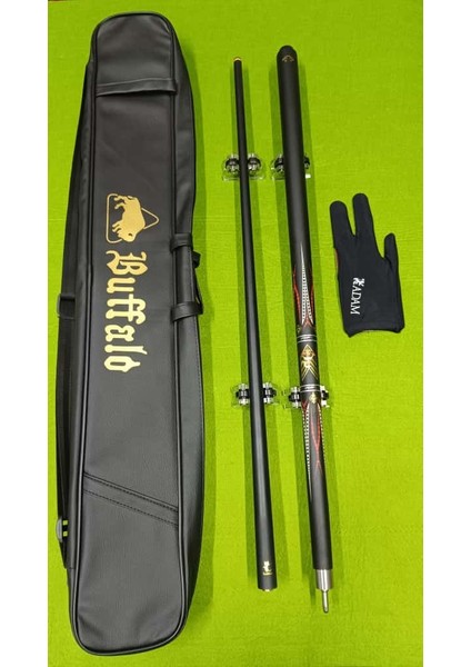 Cuemall Profesyonel Karbon Şaftlı Bilardo Istakası1.2.1.