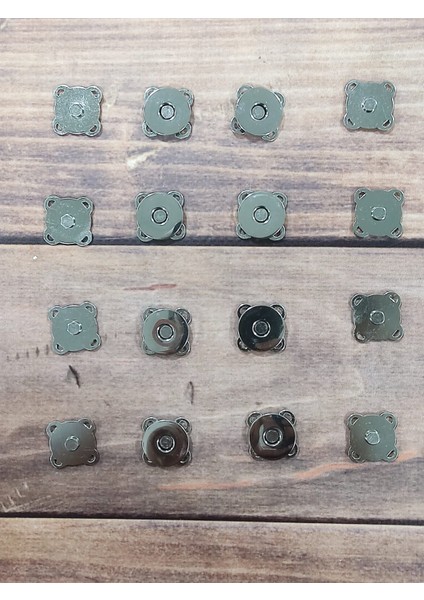 Metal Dikmeli Çanta Mıknatısı Çıtçıt 2cm (8 Adet) fırsatları