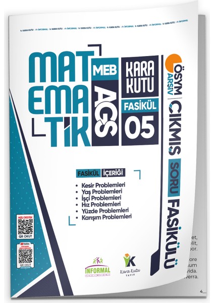 2026 MEB AGS Matematik Kara Kutu 5.Fasikül ÖSYM Çıkmış Soru Bankası PROBLEMLER 2 Çözümlü Modüler Set