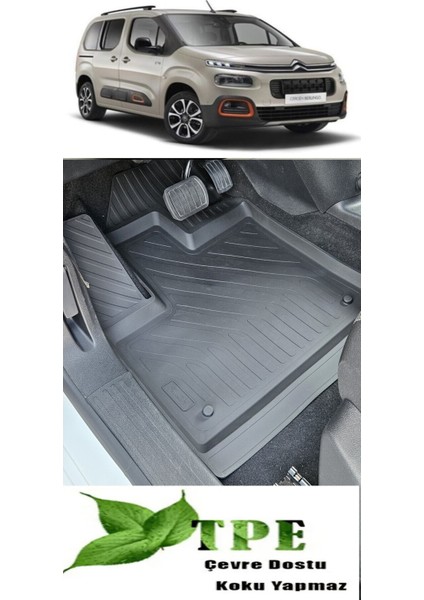 Berlingo Havuzlu Paspas 2019 2020 2021 2022 2023 2024 Yumuşak Kokusuz Feel Shine Bold