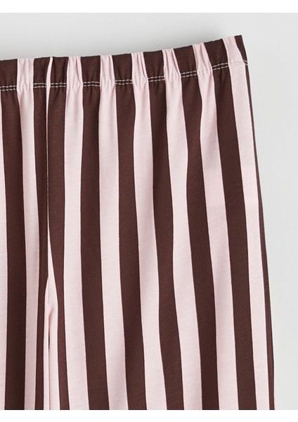 Yeni Sezon Bisiklet Yaka Baskılı Kadın Pijama Takımı fırsatları