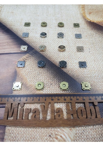 Metal Dikmeli Çanta Mıknatısı Çıtçıt 1.5cm (10 Adet) fırsatları