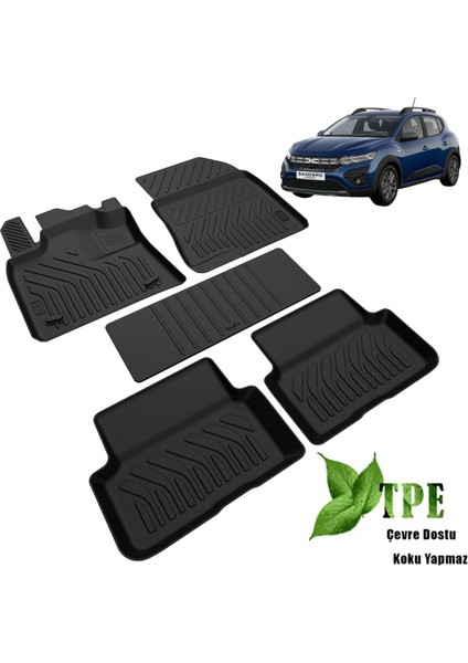 Sandero Stepway 4d Havuzlu Paspas 2021 2022 2023 2024 Kokusuz Yumuşak fiyatları