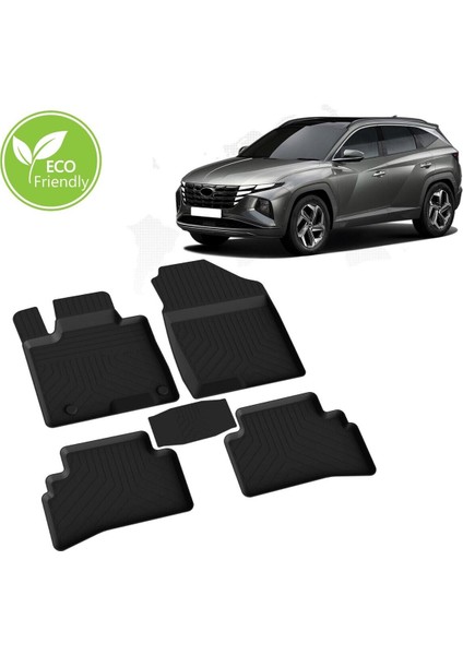 Hyundaı Tucson Havuzlu Paspas 2021 2022 2023 2024 2025 Model Kokusuz Yumuşak