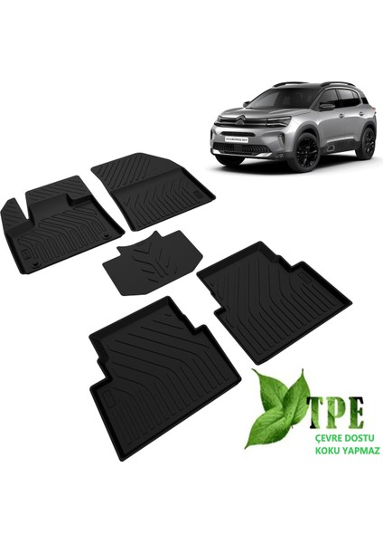 C5 Aircross Havuzlu Paspas Siyah 2019 2020 2021 2022 2023 2024 Kokusuz Yumuşak fiyatları