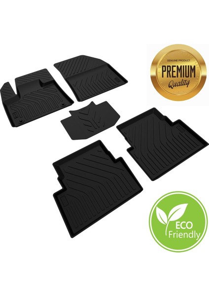 C5 Aircross Havuzlu Paspas Siyah 2019 2020 2021 2022 2023 2024 Kokusuz Yumuşak