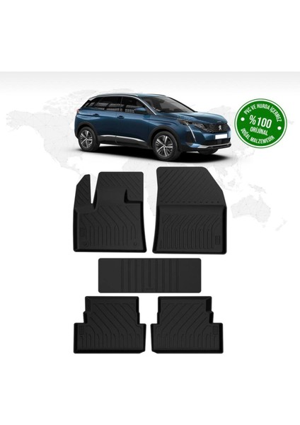 3008 Active-Allure 4d Havuzlu Paspas 2016-2023 Model Arası Uyumlu